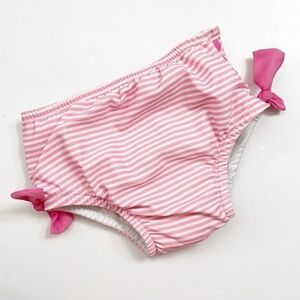 iPlay pink/white striped baby swim diaper